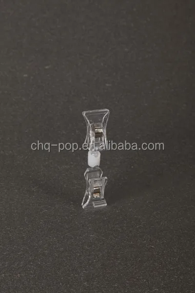 double sided plastic clips