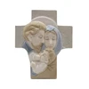 High quality OEM cross shape christmas ceramic nativity set