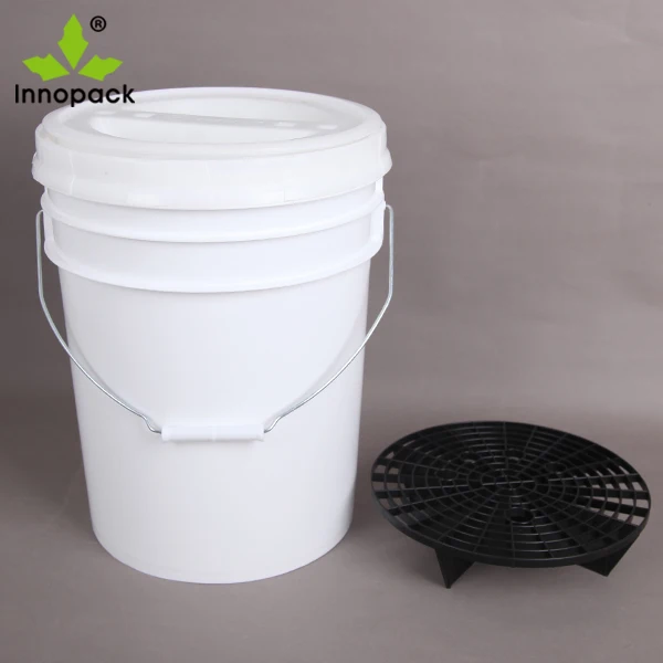 20 Liter Plastic Car Wash Bucket With Gamma Seal Lid And Grit Guard
