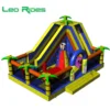 Hot selling classic inflatable slide bouncy house ,amusing and colorful climbing bouncer bouncy castle