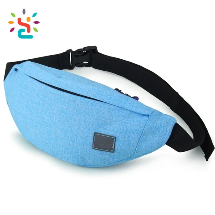 light blue fanny pack