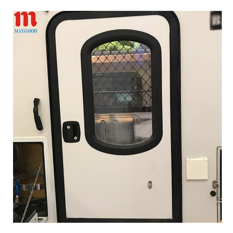Simple Teardrop Trailer Door Without Door Window 650 1200mm