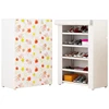 New Fashion Sliding Door Fabric Shoe Rack Cabinet With Side Pocket space saving shoe rack