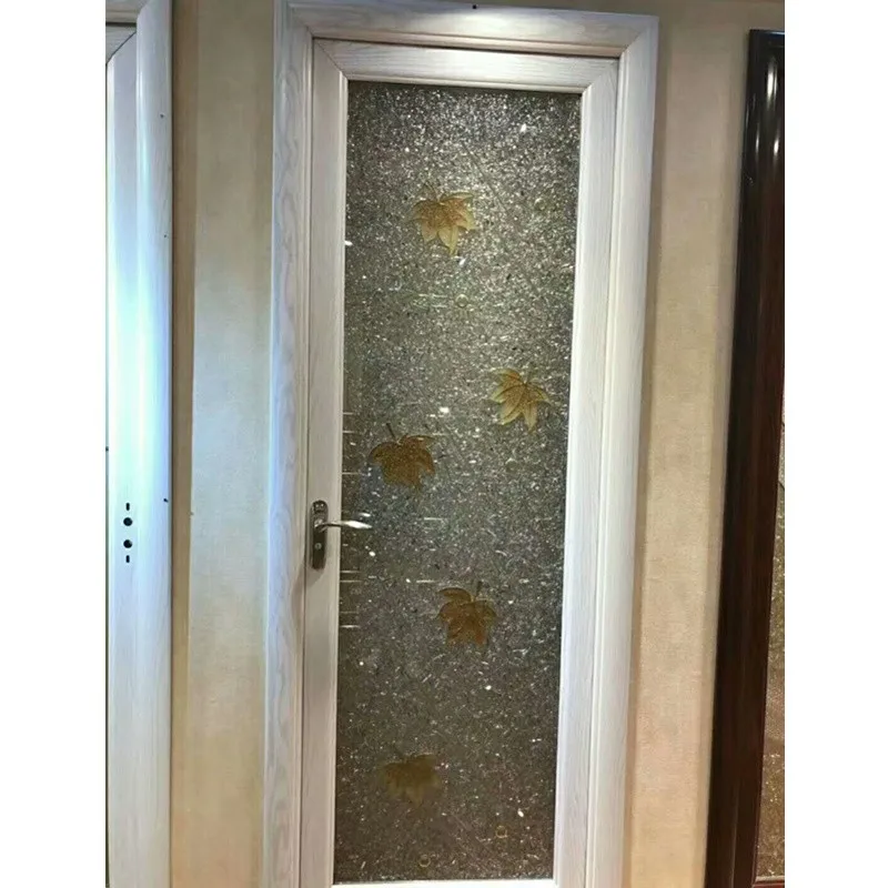 Decorative French Oval Glass Door Inserts Stained Glass Door Insert