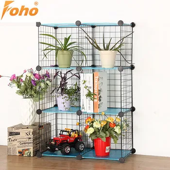 Wide Usage Wall Mounted Folding Metal Shelf For Books And Flowers