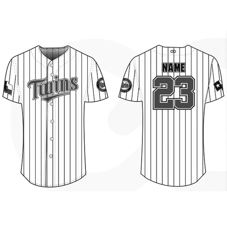 

100% polyester full dye sublimated  crew neck baseball jersey, Customized color