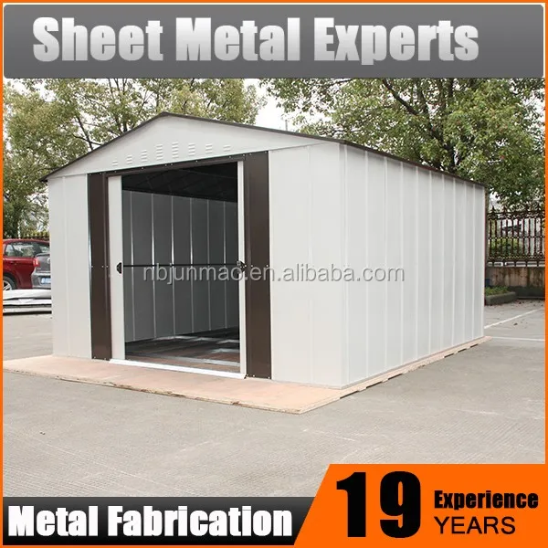 waterproof collapsible outdoor storage steel shed for