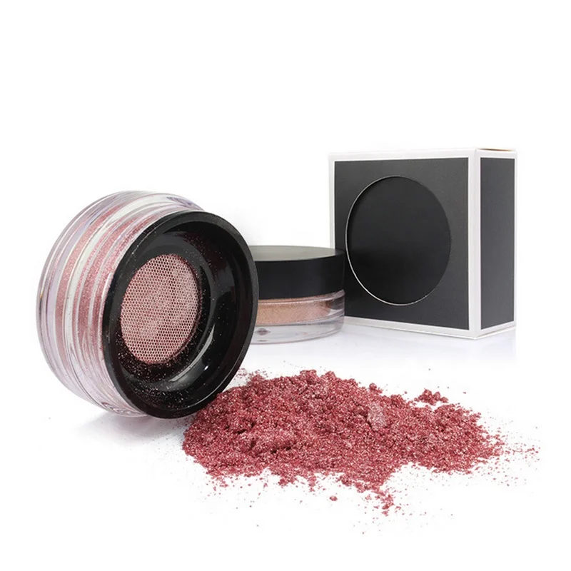 

Private label highlighter loose powder makeup glitter highlighter