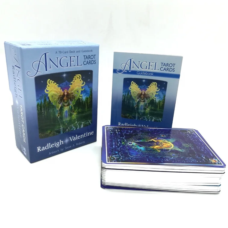 

High quality custom silver Edges tarot cards printing oracle cards with book instruction