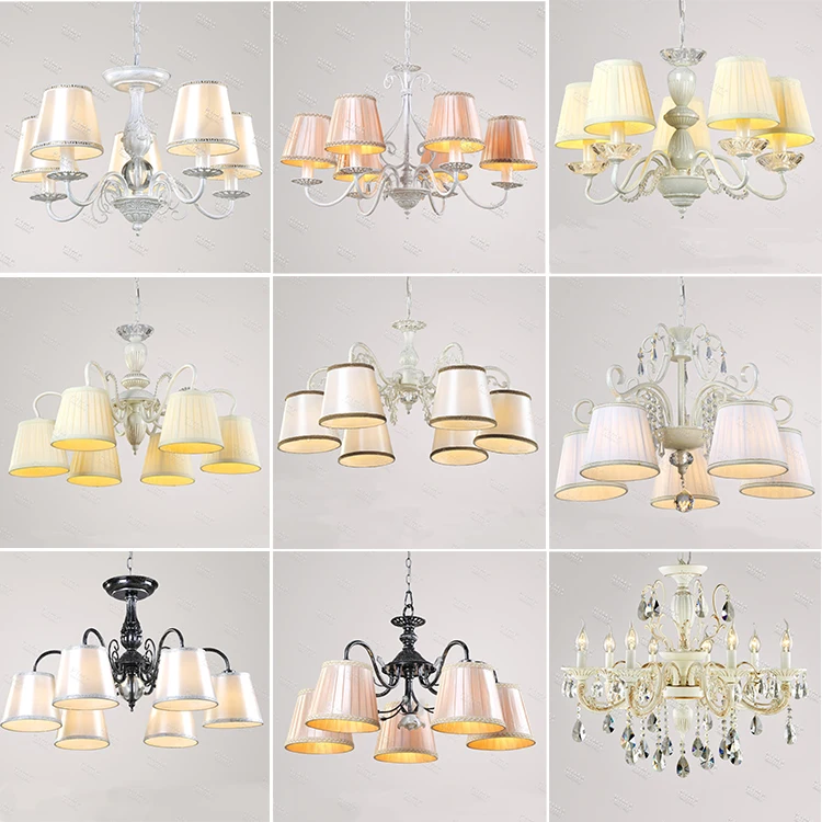 New Designs Indoor Crystal Antique Wall Lamp, Decorative Bedside fabric shade lamp