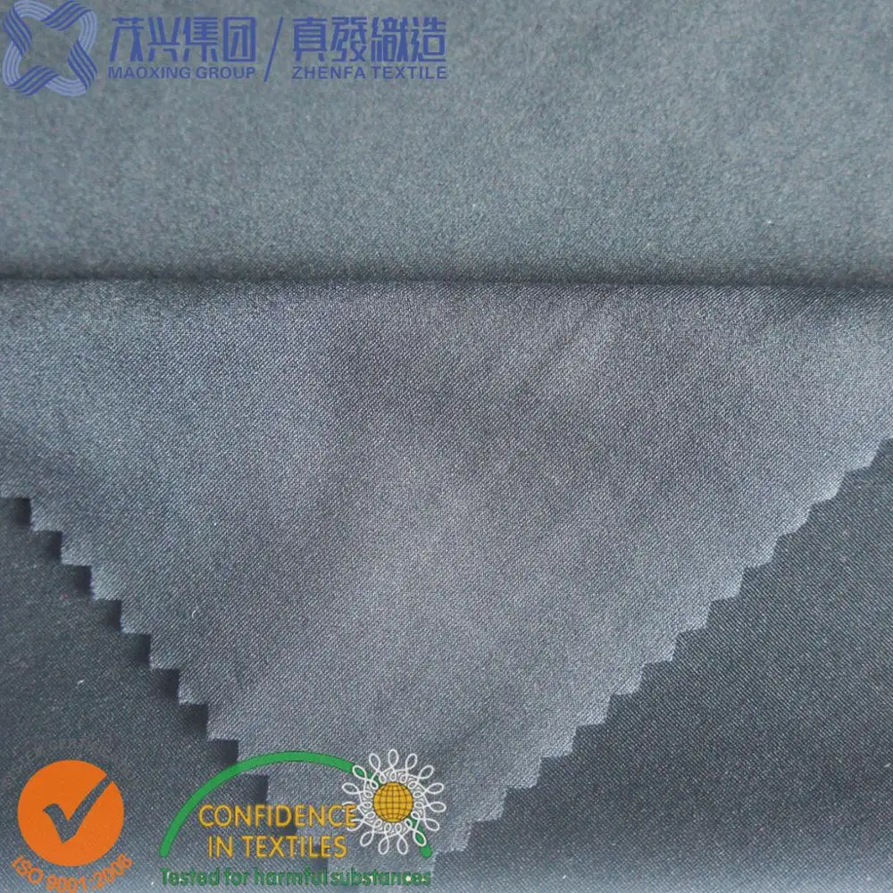 85 Nylon 15 Spandex Elastane Interlock Lycra Knitted Fabric In Black