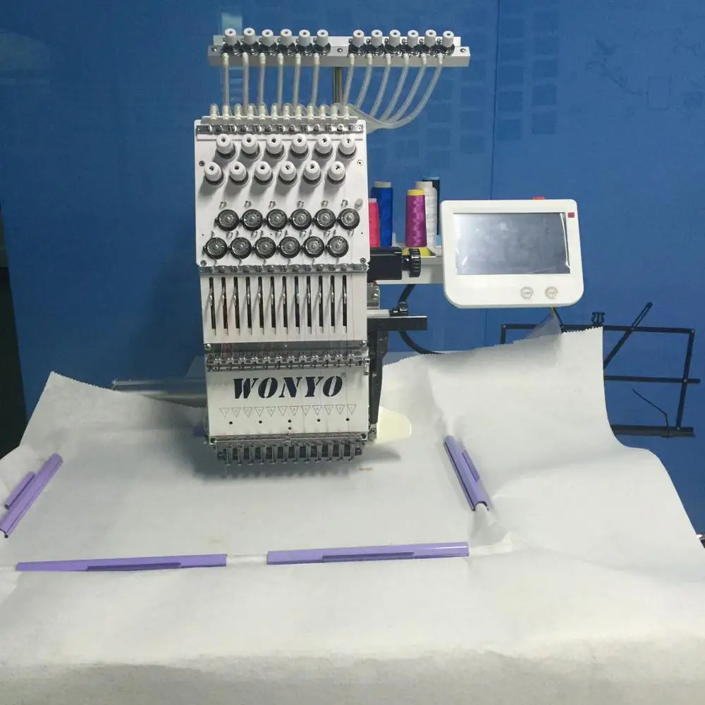 Computerized Single Head Embroidery Machine For Cap And Jack Sewing