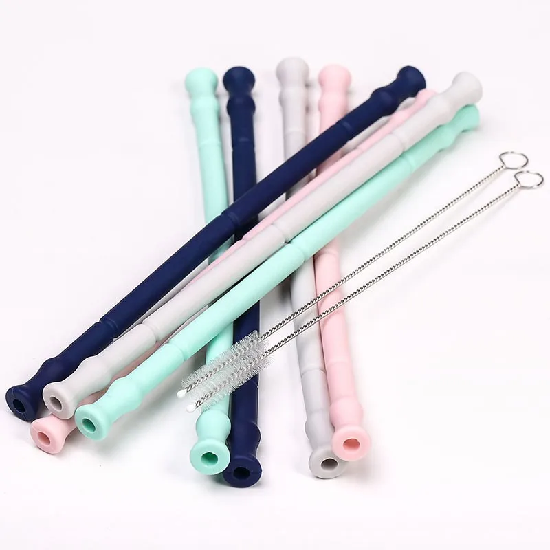 Food Grade Silicone Rubber Straw Ecofriendly Reusable Drinking