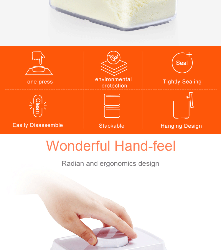 Damp Proof Airtight Bulk Snacks Food Storage Containers For Candy