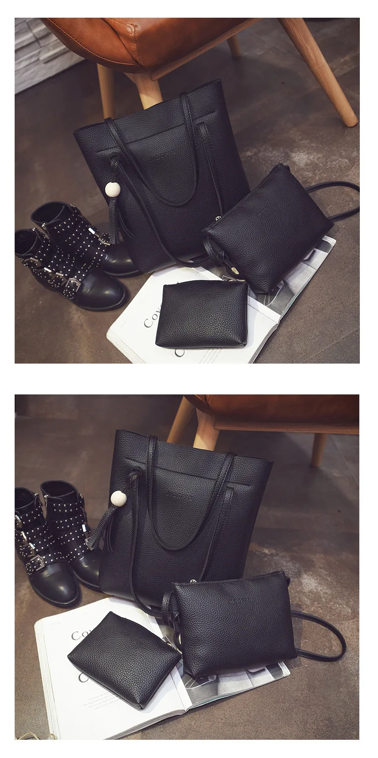 2017 Wholesale Lady Bags Women Handbag 3 Pcs Sets Bag Wholesale Buy