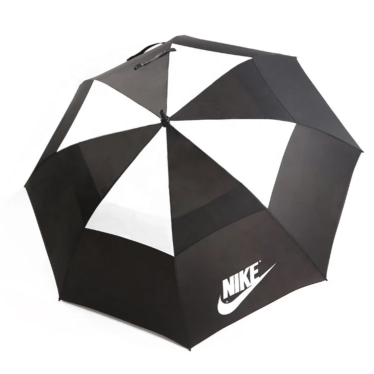 

Promotional windproof vented automatic pint ads two layers golf umbrella, Optional