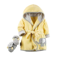 

cuate animal design baby bathrobe baby hooded bathrobe wholesale