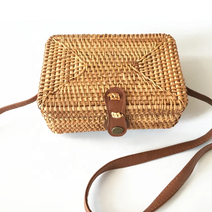 square woven bag