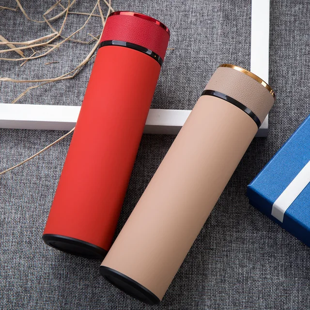 

Custom Metal Insulated Water Bottle Tea Infuser Travel Bottle, Black, red, brown, grey, dark grey