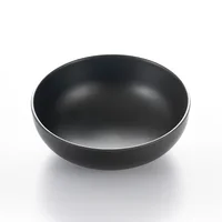 

Creative melamine simulate porcelain Korean plastic black matte Japanese tableware bowl soup bowl