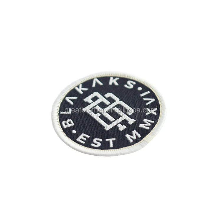 

custom logo border and non-woven back woven patch for school kongfu, N/a