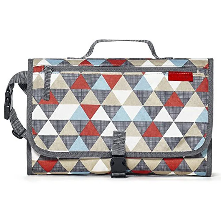 

Baby Portable Changing Pad Diaper Clutch Lightweight Travel Station Kit Detachable and wipeable mat with soft head Pillow, Customized color