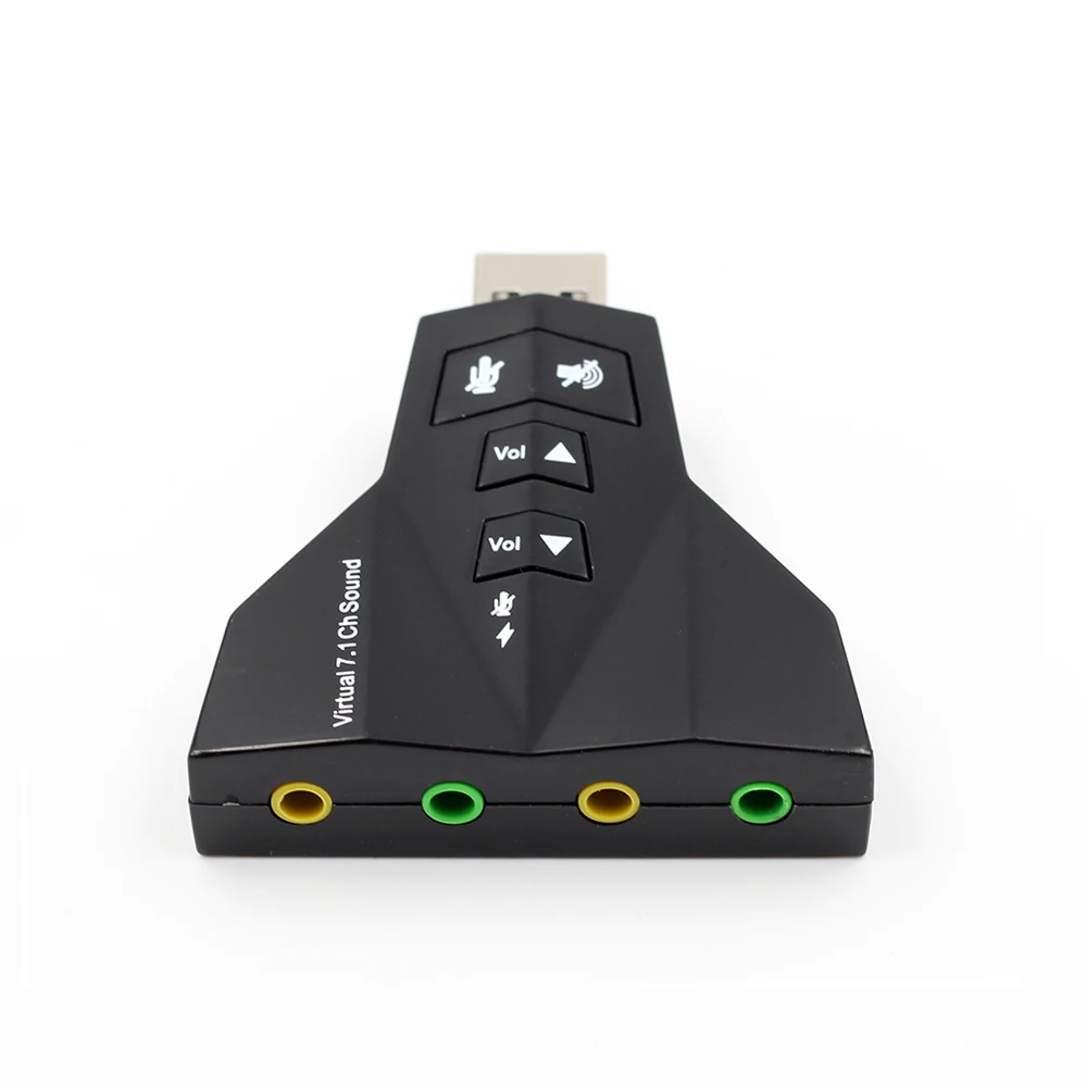 Virtual 7.1 Channel 3d Sound Card And Usb Sound Card External Audio