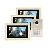 Multi Flat Apartment Video Intercom for 3-Flat Apartment with Tuya App Unlock