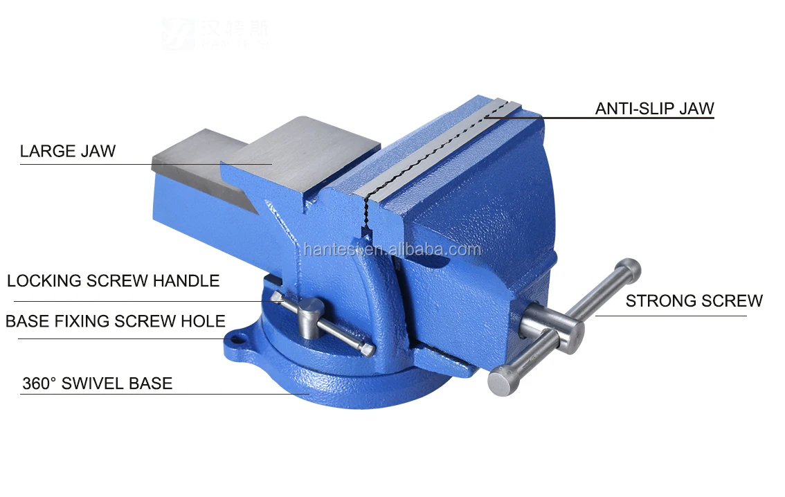 Factory Price 3 4 5 6 8 10 Inch Bench Vise Swivel Vise With Anvil - Buy ...