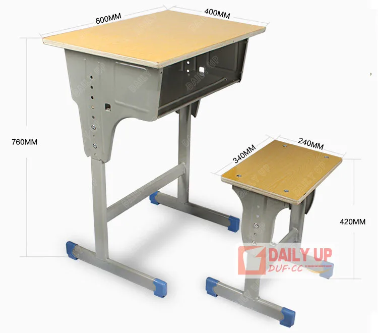 Wooden Cheap Height Adjustable Classroom Desk And Chair college student Cheap desk and chair