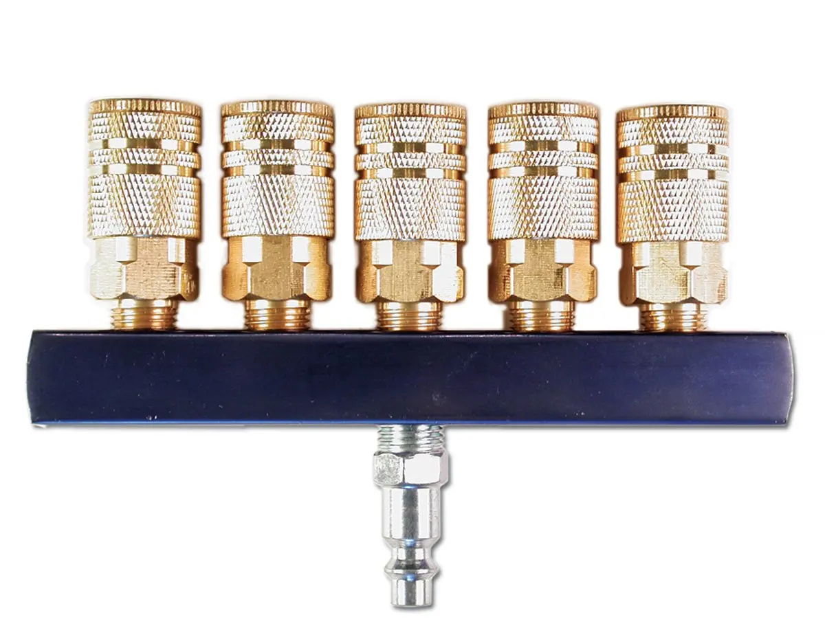 Primefit IC1414FB6 1//4-Inch Industrial 6-Ball Brass Coupler with 1//4-Inch Female NPT