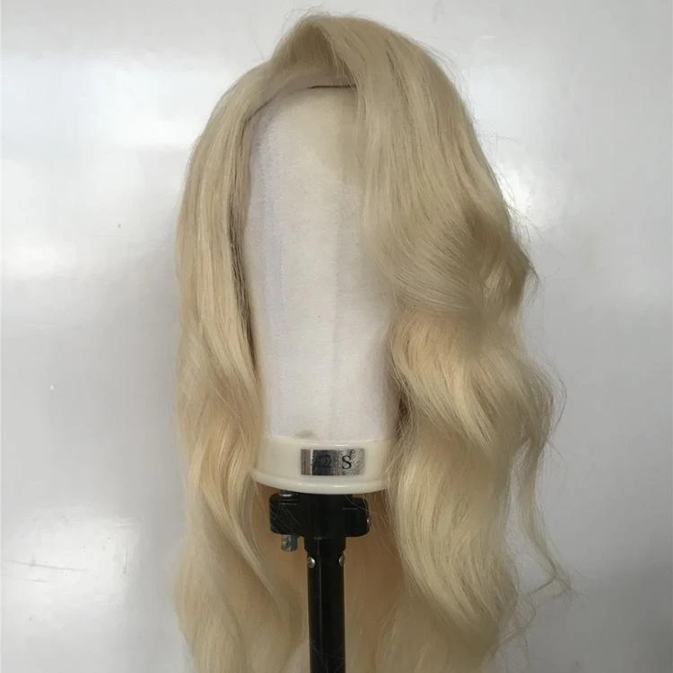 

Color 60 Wig Blonde Lace Front Wig Human Hair #60 Blond Wig No Tangle No Shedding