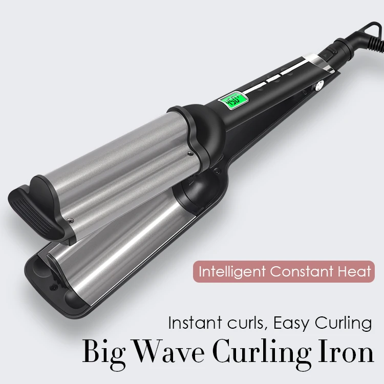 beach wave hair iron