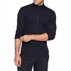 OEM Cotton Plain Long Sleeve Half Zip Sport Casual Mens Tshirt