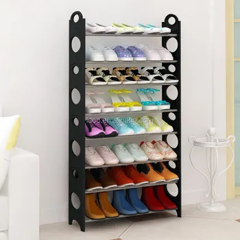 Storage Holders Home Organizers Easy To Assemble Cheap 8 Layer Black Shoe Storage Rack View Shoe Storage Rack Foho Foho Large Shoe Racks Product Details From Yongkang Foho Sport And Leisure Co