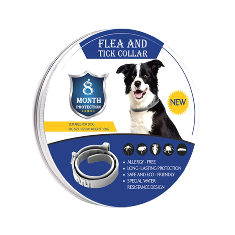 

Amazon Hot Selling 8 Months Flea And Tick Collar for Dogs Cat Flea Collar, Black, grey, green, pink, yellow
