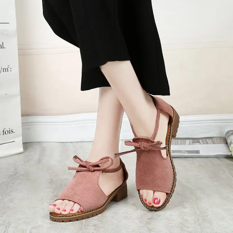

Z90646A 2019 European summer new style Fish mouth fashionable women's sandals