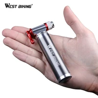 

West Biking Mini Bicycle Hand Air Tire Basketball Pump Portable Mini Bike Mini Co2 Air Pump For Bike Bicycle Accessories