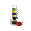 Creative Stackable Ceramic Cup Display Rack Stand with Saucer Storage Rack