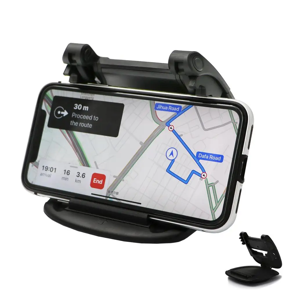 

Abs Soft Rubber Universal Car Dashboard Mobile Holder, Black