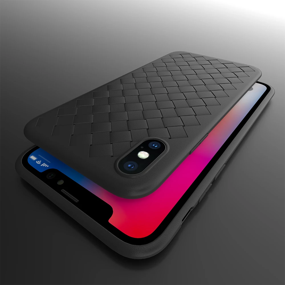 China Supplier Woven Skin Phone Accessories Phone Case for iPhone XS /XR/XS MAX