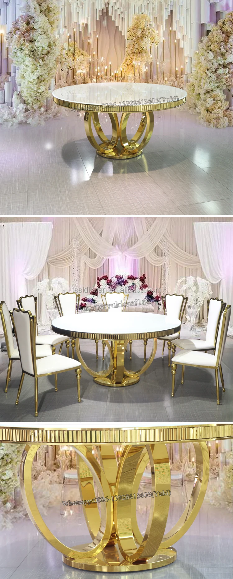 Stainless Steel Base Used Round Banquet Tables For Sale Buy Used Banquet Tables,Used Round