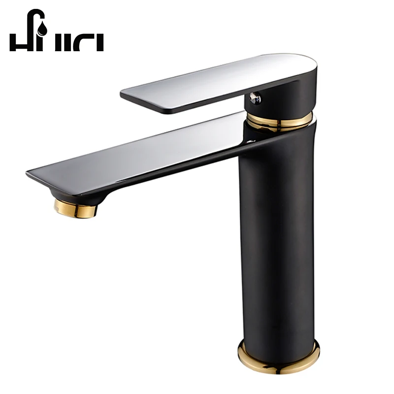 Modern Design Of Black And Gold Bathroom Faucets And Brass Bathroom