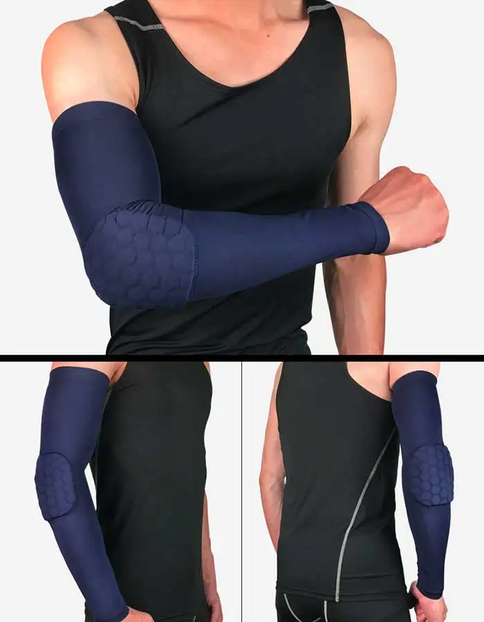 Elbow Pads Compression Shooter Sleeves Men Women Arm Sleeve With Pad
