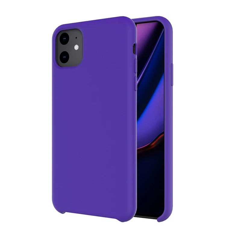 

Good quality liquid silicon case for iPhone 11 2019 with logo soft rubber cover for iPhone xi silicone cell phone case, Multi