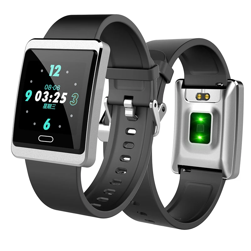 

Y13 Smart Watch Blood Pressure Heart Rate Monitor IP68 Fitness Bracelet Watch Men Women Smartwatch for IOS Android, Silver;black