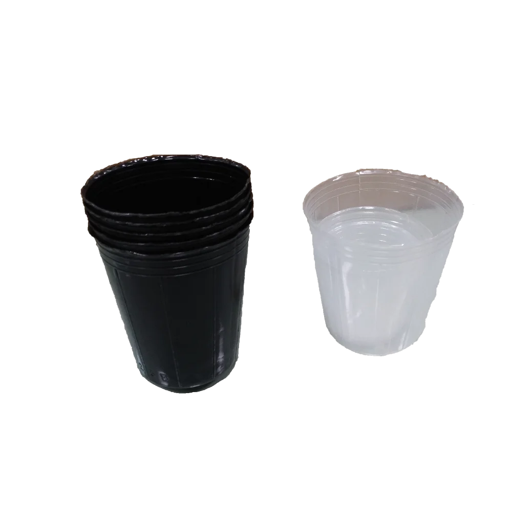 
Gardening black plastic flexible nursery pot 