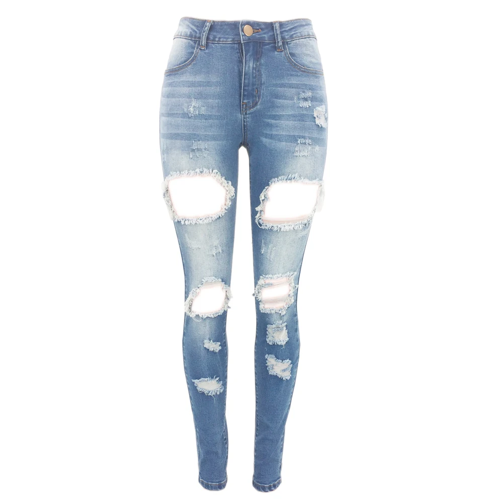 big ripped jeans womens