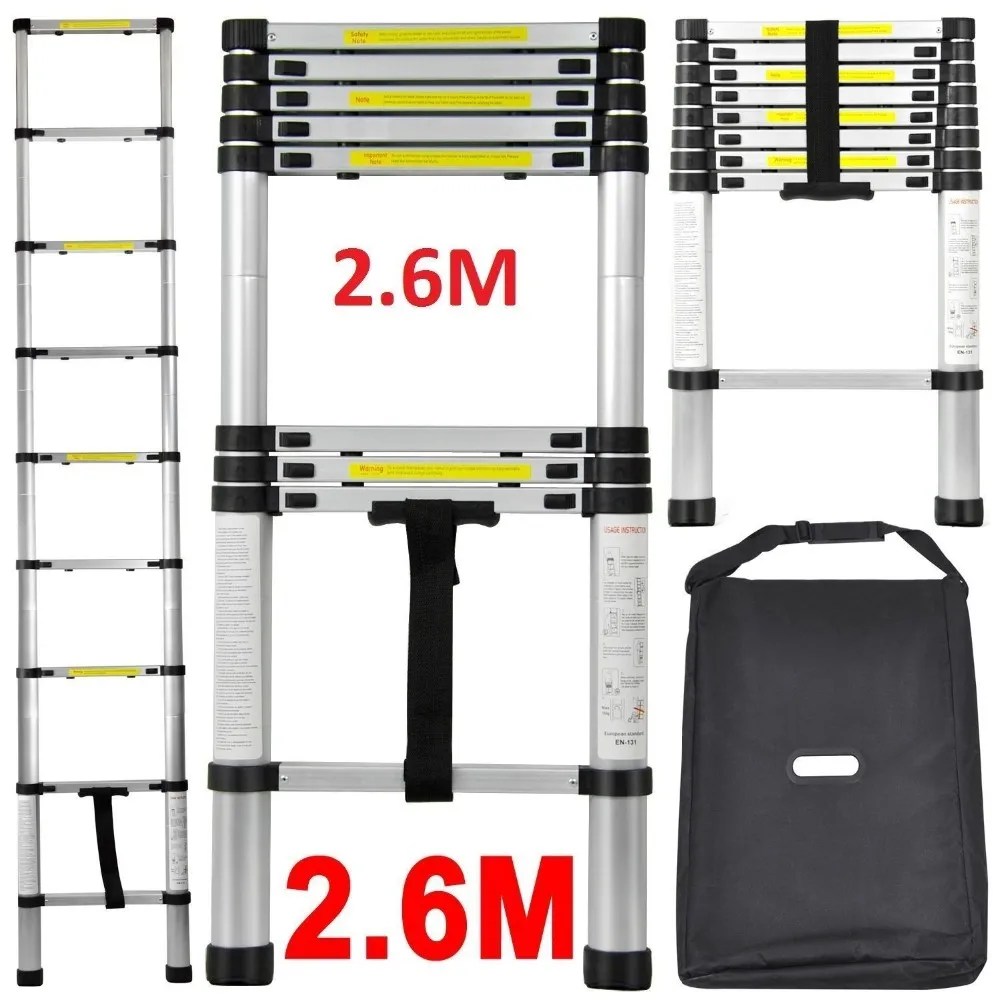 3.8m(15.5ft)/3.2m(12.5ft) En1316 Gs Super Telescopic Ladder For Lidl