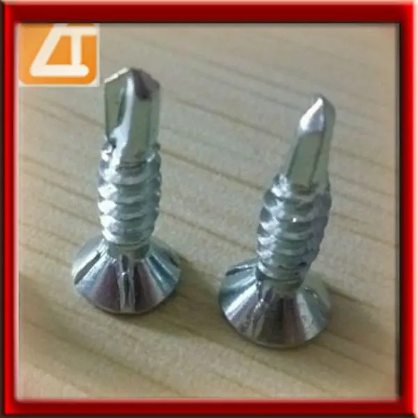 
Galvanized zinc CSK head or Countersunk head self drilling screws 
